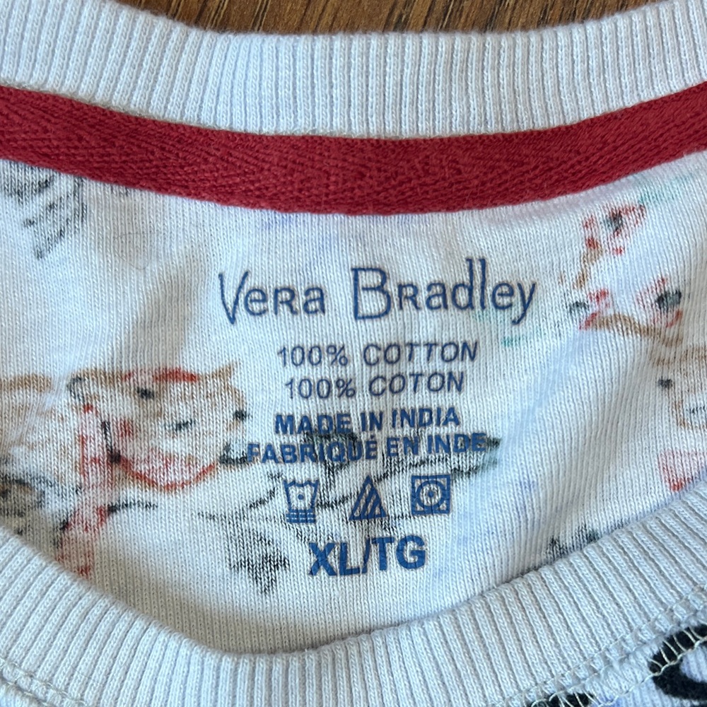 Vera Bradley Christmas Pajamas - PJs - Long Sleeve - Reindeer Print - Picture 2 of 9